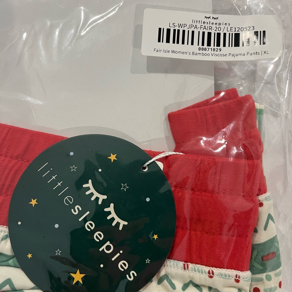 Little Sleepies Women’s Fair Isle Pajama Set - Picture 3 of 3